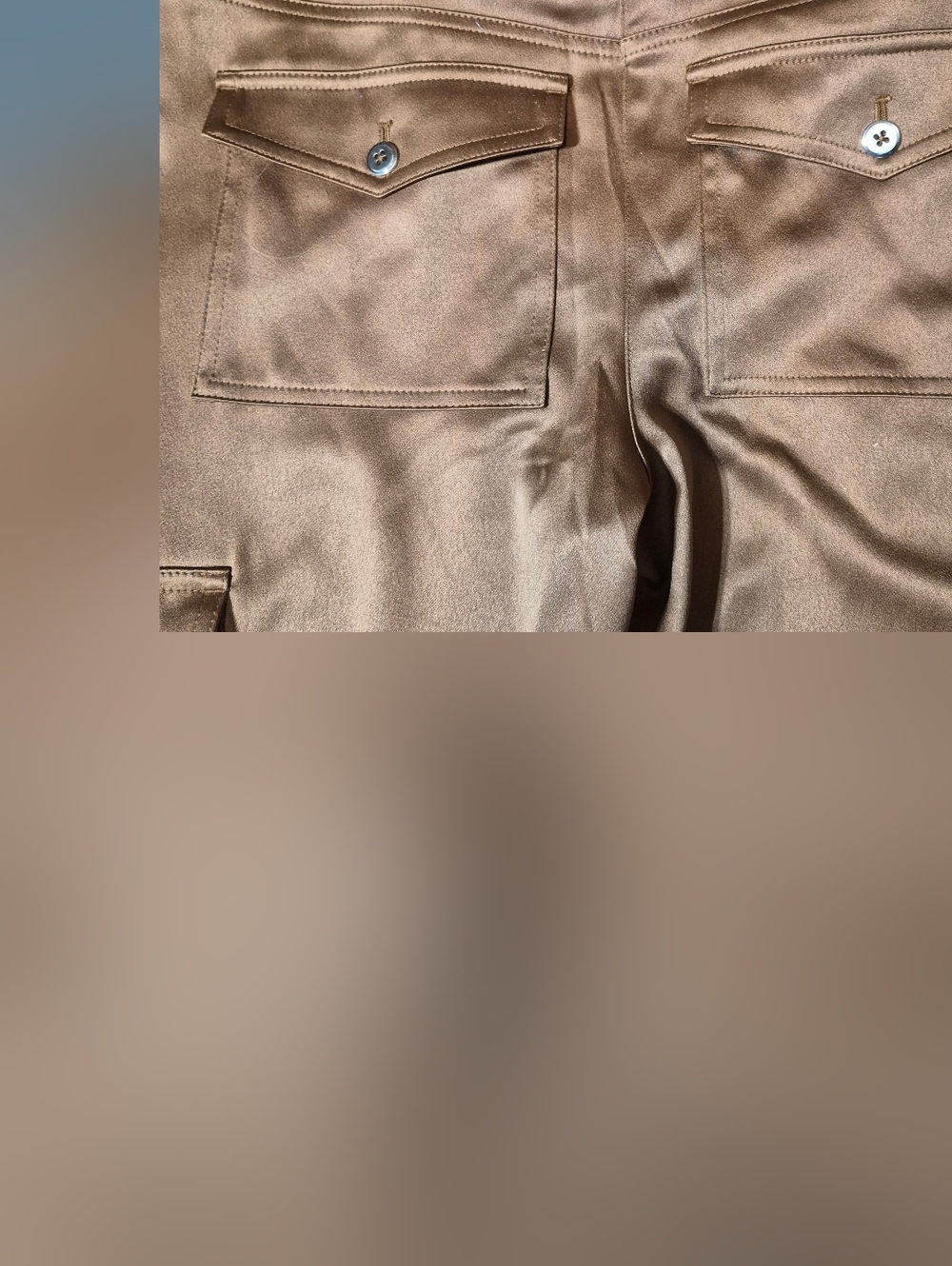 Chico’s Satin Cargo Pants Size OOT - Picture 6 of 7